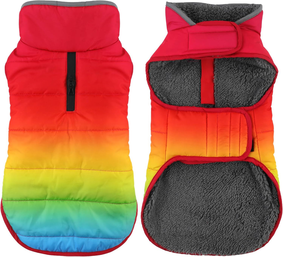 Petglad Dog Winter Coat, Waterproof Dog Jacket with Leash Hole, Reflective Adjustable Pet Snow Vest, Warm Fleece Sweater for Small Medium Large Dogs - Red, XS - Image 12
