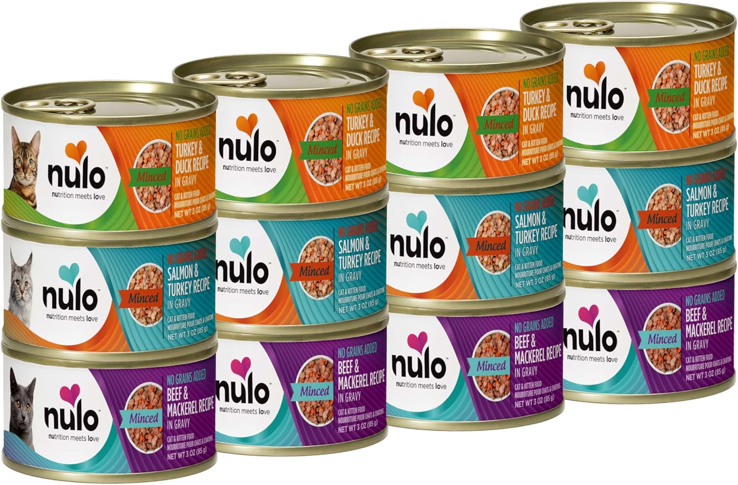Nulo Minced Wet Cat Food 3 Ounce 12 Pack can details