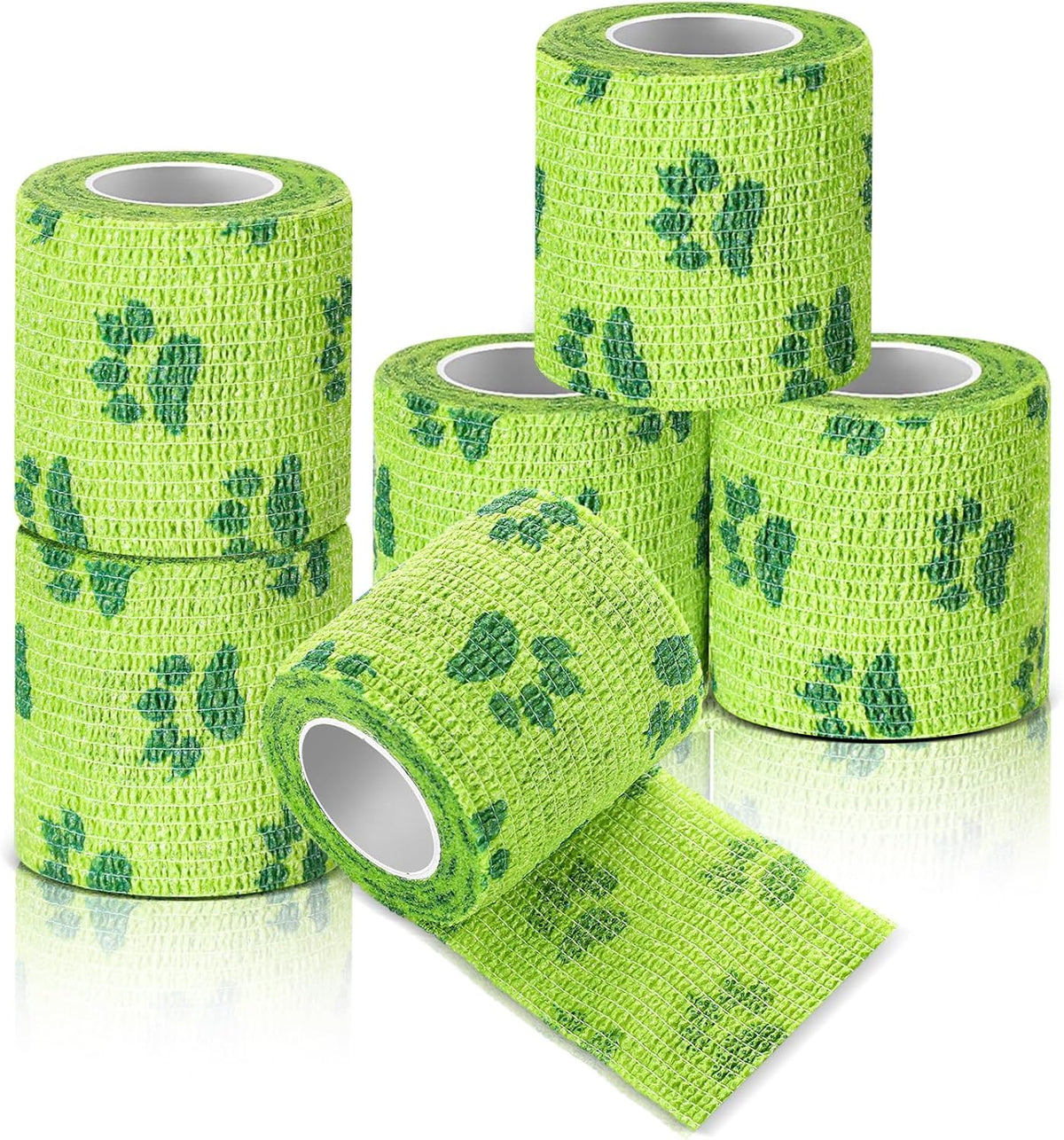 Jkangqq Geiserailie no chew bandage green 6 pack set