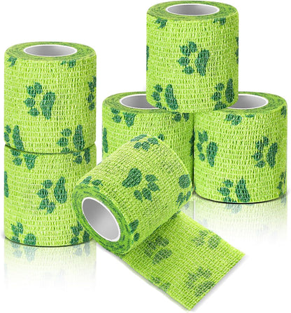Jkangqq Geiserailie no chew bandage green 6 pack set