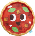 Barkbox Signore Pizza Face dog toy front view showing cartoon eyes and toppings