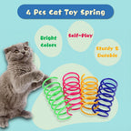 BaiKevin interactive cat spring toys for kittens and adult cats
