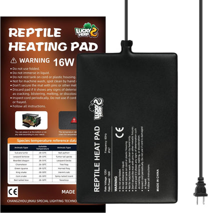 LUCKY HERP Reptile Heat Pad 8x18 Inch 24W Under Tank Terrarium Heating Mat, Reptile Heat Mat, Reptile Heating Pad for Turtle, Lizard, Hermit Crab, Frog, Snake - Image 11