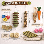 Grddaef small animal enrichment toys hanging molar string