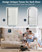 Wireless dog doorbell receiver plugged into wall