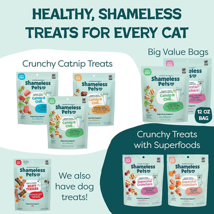 Natural prebiotic and probiotic formula pet treats back label