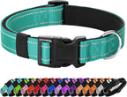 Reflective Dog Collar Padded with Soft Neoprene Breathable Quick Release Basic Dog Collars for Medium Dogs Purple Girl - Image 11