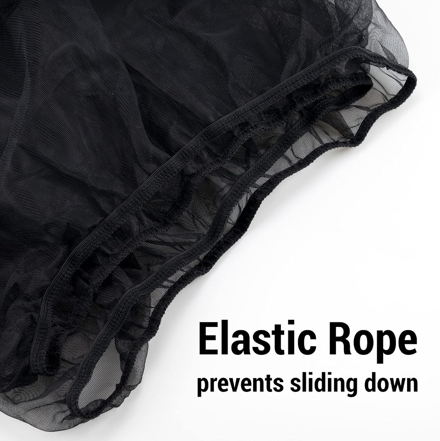 IFAMIO adjustable nylon mesh cage skirt elastic band detail
