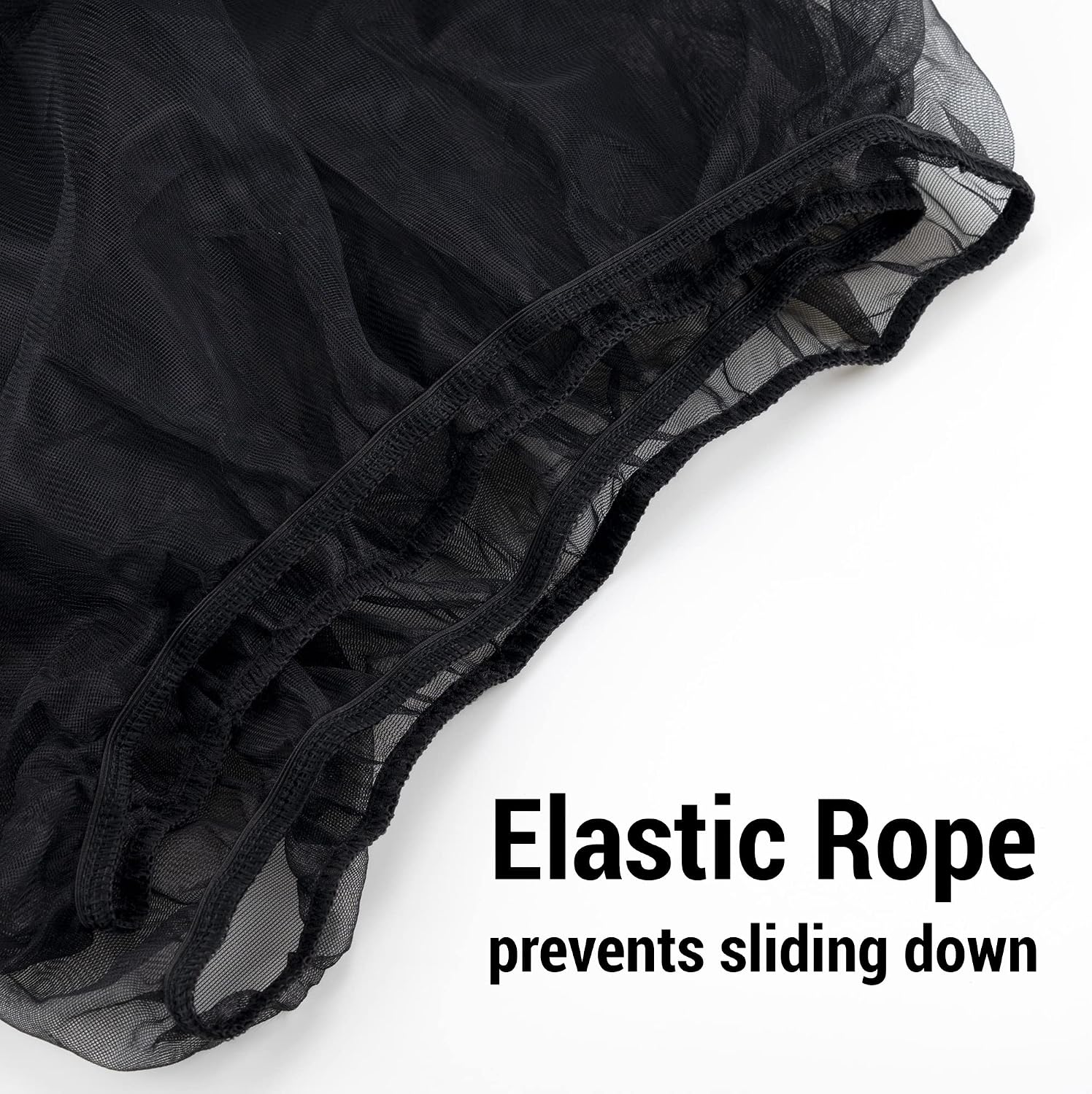 IFAMIO adjustable nylon mesh cage skirt elastic band detail