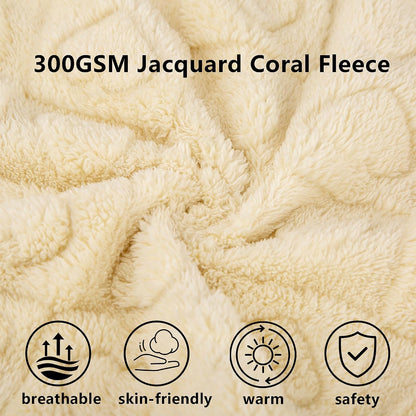Gogobunny ultra soft coral fleece dog blanket spread over a modern living room couch