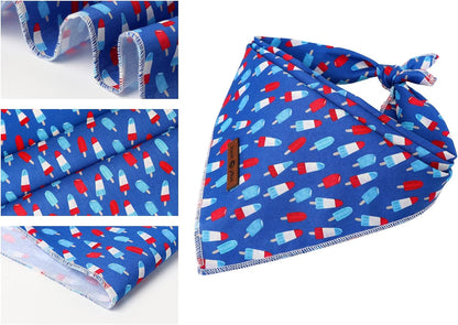 Close up view of the durable premium woven cotton fabric texture of the Lionet Paws pet kerchief.