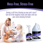 Emmy's Best pet odor and stain eraser back panel instructions