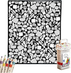 DIY Coloring Blanket for Adults, Color Your Own Velvet Blanket with 24 Washable Markers, Soft Cozy Coloring Kit for Home Decor & Daily Use, Unique Birthday Gift (Cats & Dogs) - Image 15