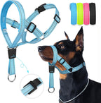 Weesiber Soft Dog Head Collar - Adjustable Dog Head Harness, Padded No Pull Head Halter Collar with Reflective Safety Strip for Training and Walking(Green,M) - Image 9
