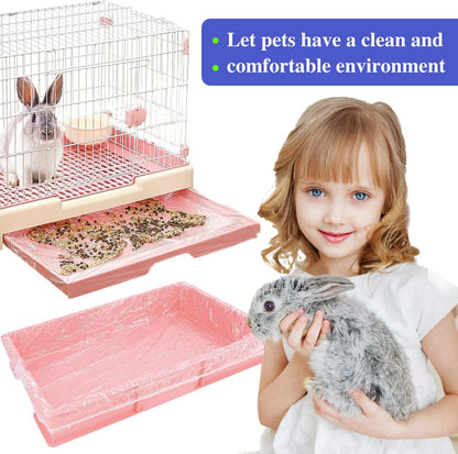 Pack of 50 disposable pet cage films for small animals