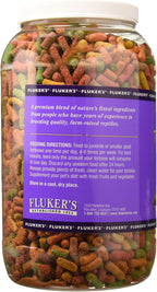 Fluker's land turtle formula packaging label details