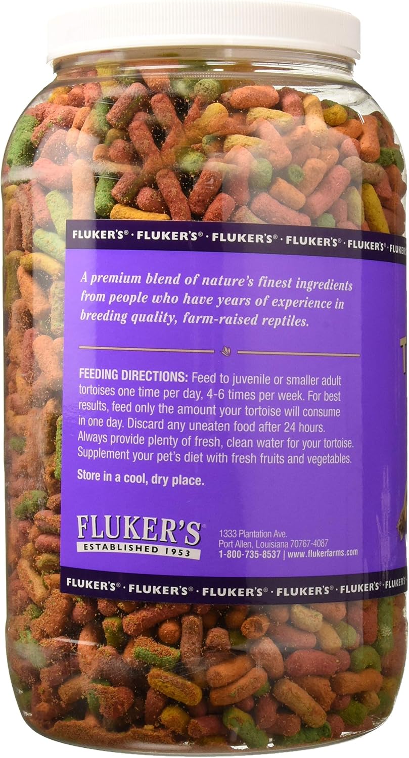 Fluker's land turtle formula packaging label details