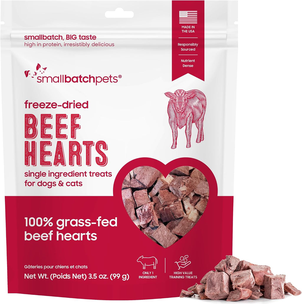 smallbatch Pets Premium Freeze-Dried Turkey Heart Treats for Dogs and Cats, 3.5 oz, Made and Sourced in The USA, Single Ingredient, Humanely Raised Meat, No Preservatives or Anything Artificial Ever - Image 10