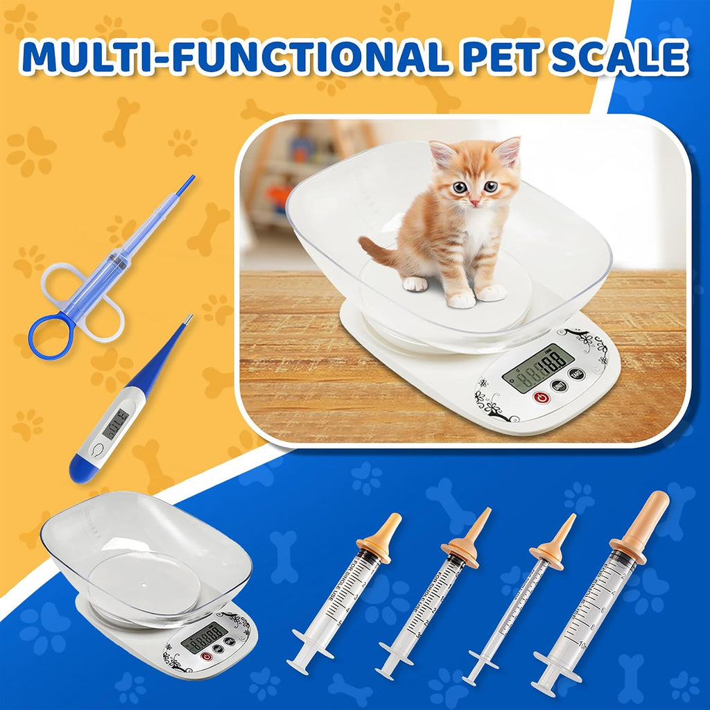 Zonexchic newborn pet birthing kit contents including colorful whelping collars and cord clamps