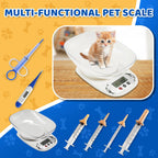 Zonexchic newborn pet birthing kit contents including colorful whelping collars and cord clamps