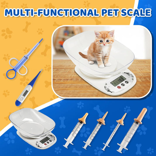 Zonexchic newborn pet birthing kit contents including colorful whelping collars and cord clamps