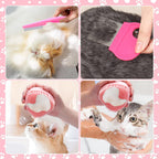 Dual stainless steel flea combs with long and short teeth for comprehensive coat detangling.