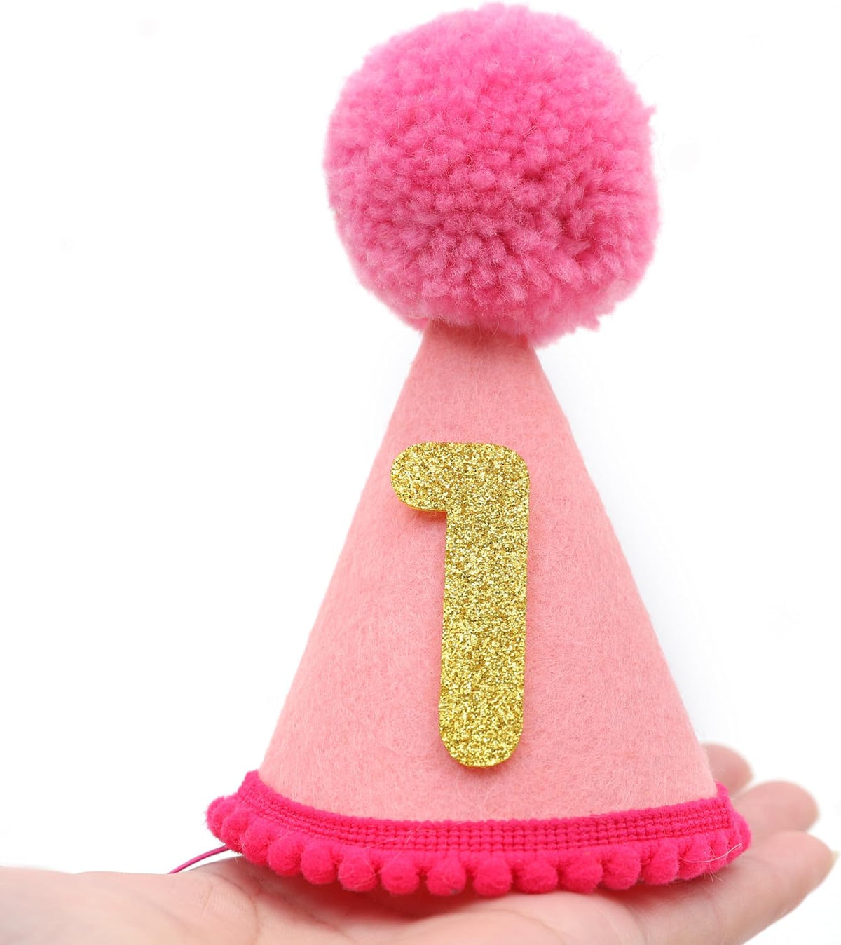 Pet Birthday Hat with Interchangeable Numbers 1-10 | Adjustable Pet Party Cone Hat for Dogs & Cats | Puppy Birthday Photo Props for 1st to 10th Birthday Celebrations (Pink Birthday Pet Hat) - Image 9