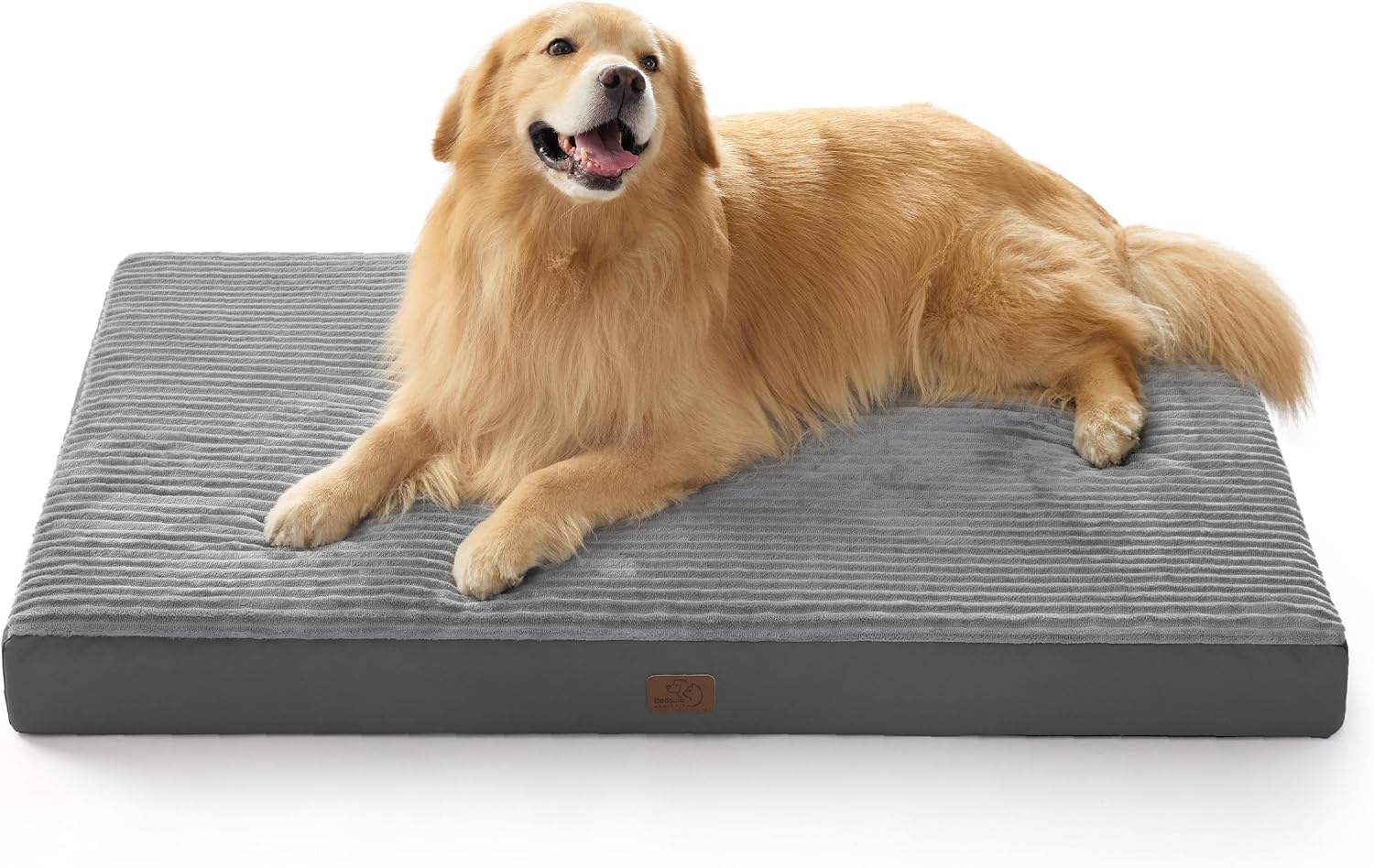 Bedsure ComfyFleece Dog Beds Large Sized Dog- Orthopedic Pet Beds for Crate with Removable Machine Cover, NOT Waterproof Egg Crate Foam Puppy Mat for Pets Up to 50 lbs, 35x22x2.8, NOT Chewproof - Image 10