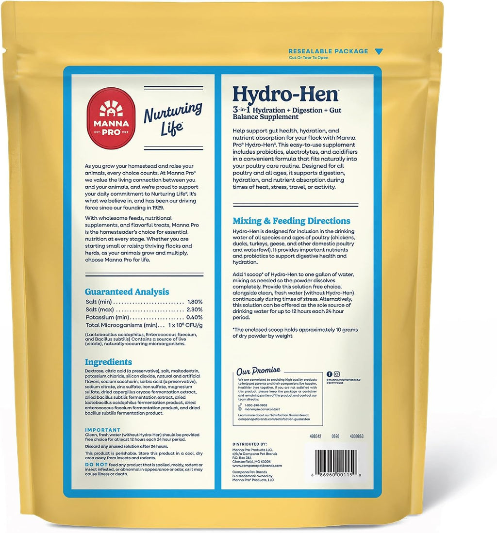 Manna Pro Hydro-Hen Poultry Supplement, Digestive & Probiotic, 20 oz - Image 11