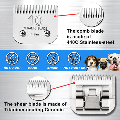 Back perspective of the steel backing plate on the pet trimmer blade