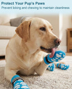 Adjustable reflective straps on Purrzone large dog socks