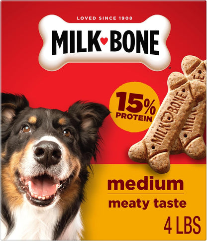 Milk-Bone Crunchy Medium Dog Treats, 10 Lb. Box, Original Beef Flavor - Image 12