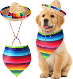 Saintrygo dog sombrero hat and bandana set front view