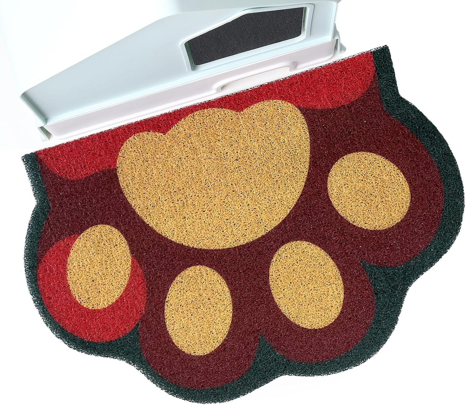 Cute Cat Litter Mat 24"x16", Litter Box Mat, Litter Trapping Mat, Soft on Kitty Paws, Easy Clean, Anti Slip, Pet Accessories, Door Floor mats - Grey Pink - Image 11