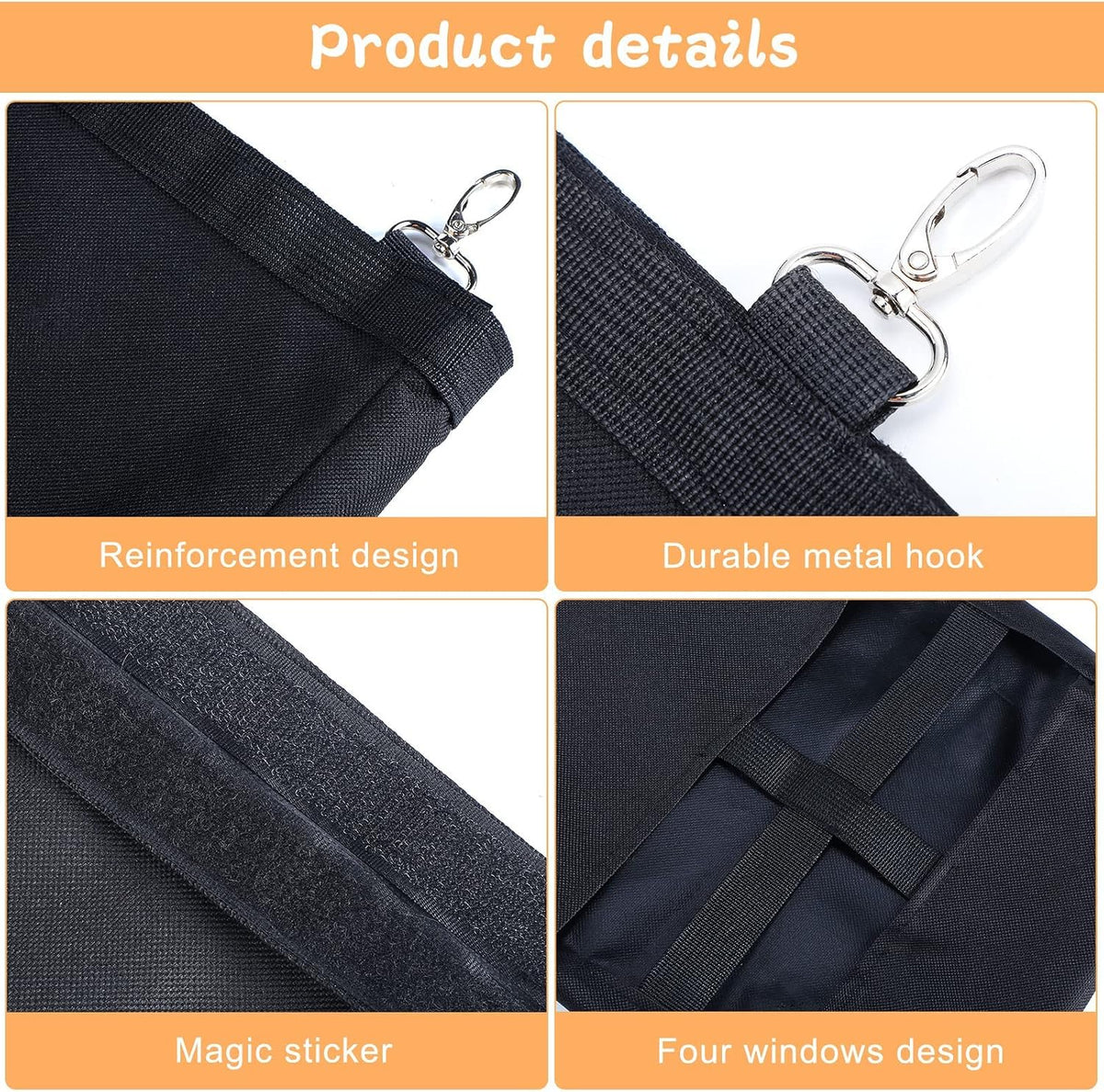 Frienda small animal hay storage bag black