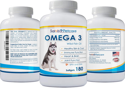 Imported Salveo Petcare canine EPA and DHA supplement nutritional facts