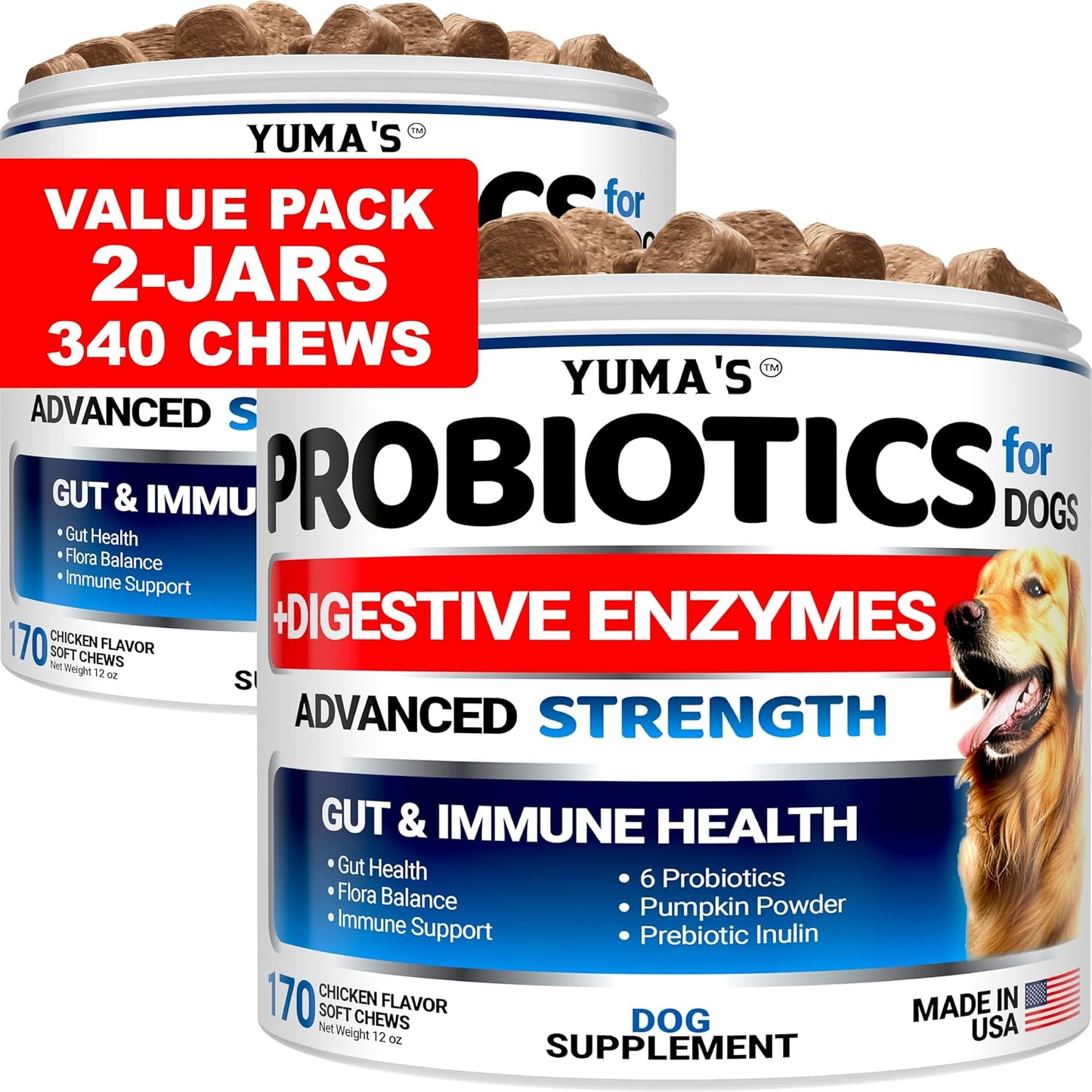 YUMA'S Dog Urine Neutralizer for Lawn - 170 Chews - Advanced Grass Green Savers for Dog Urine - Canine Pee Grass Neutralizer Supplement - Green Lawn Treats with Probiotics and Digestive Enzymes - Image 10