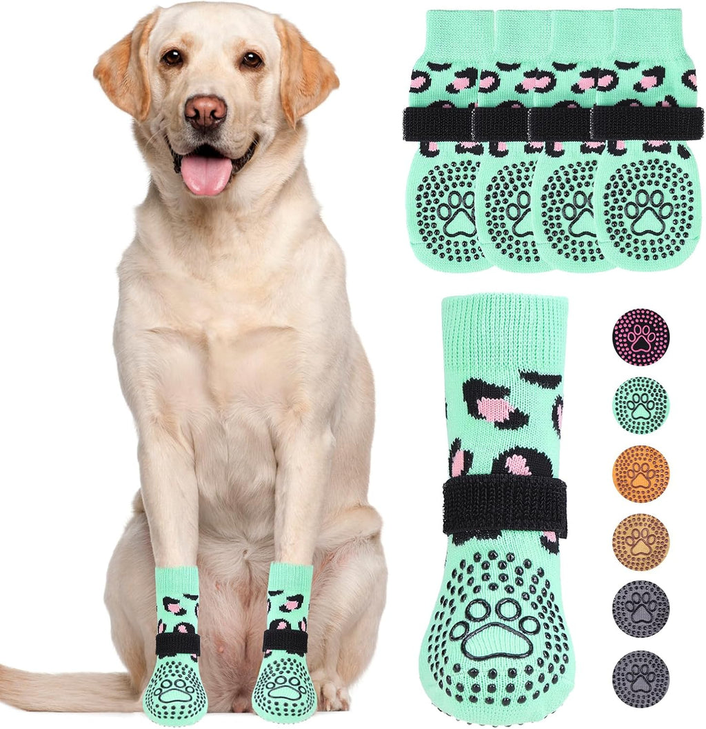 KOOLTAIL Dog Socks Shoes for Hot Pavement to Prevent Licking Paws, Winter Dog Boots&Paw Protector for Hardwood Floors Anti Slip,Traction Control Grip Booties for Small Medium Large Senior Dogs,Black M - Image 10