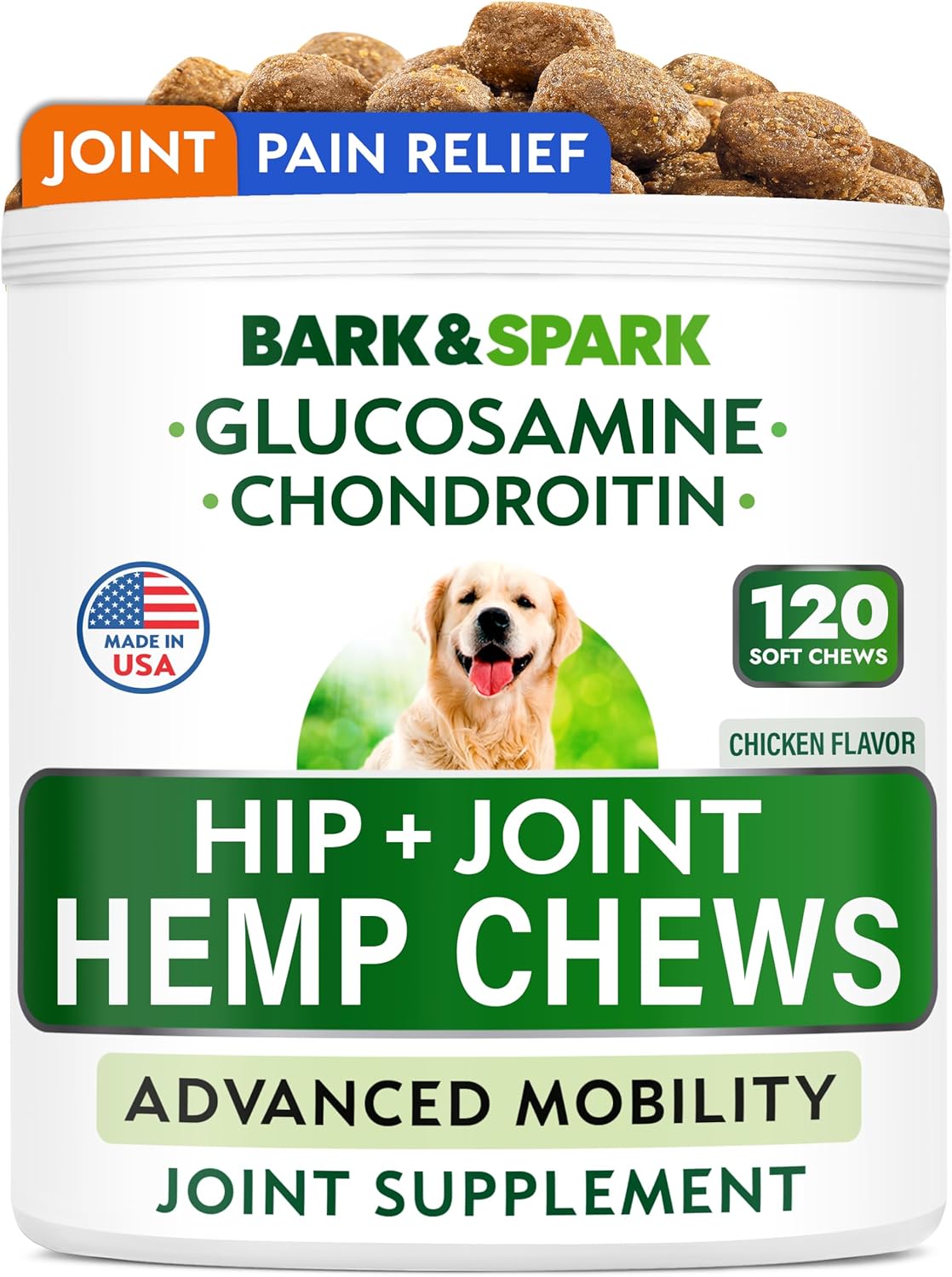 BARK&SPARK Advanced Calming Chews for Dogs - Separation Anxiety Relief for Dogs w/Hemp Oil + Melatonin - Relief During Fireworks, Storms - Aggressive Behavior, Barking, Stress Aid - 90Chews - Image 11