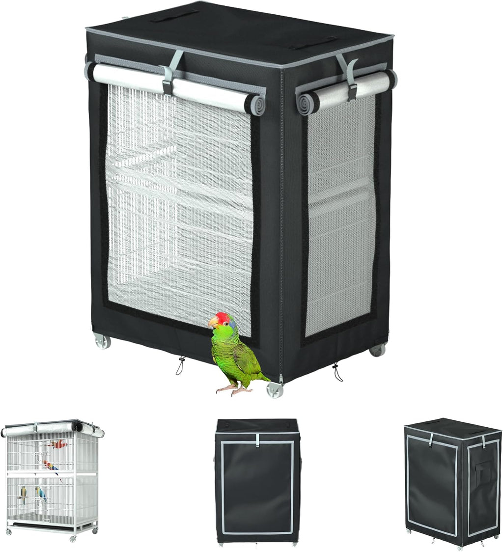 Large Bird Cage Cover - 600D Cage Covers for Night, Good Night Bird Cage Cover for Large Birdcage,Indoors or Outdoors (M) - Image 9