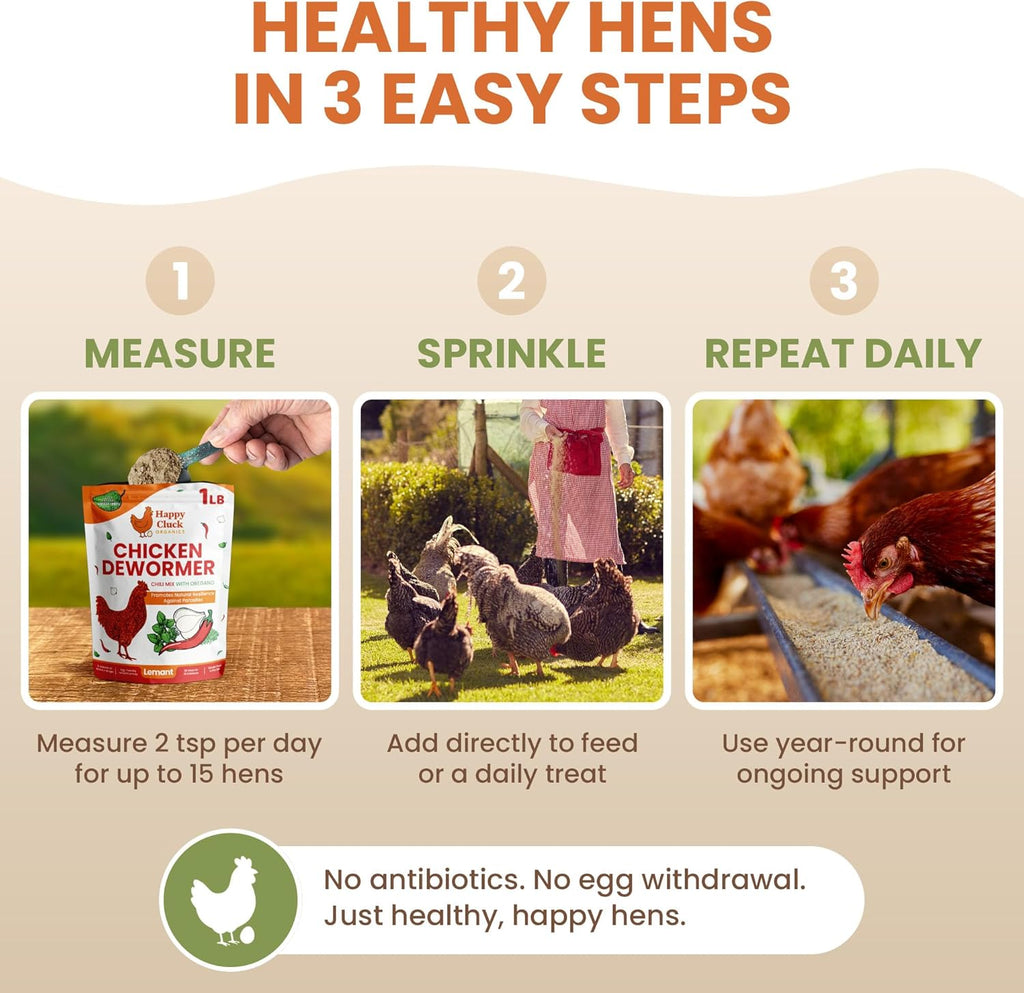 Scoop measuring Lemant chicken chili mix for daily supplement use