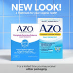 AZO Complete Feminine Balance 30 count supplement box packaging