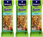 Vitakraft Crunch Sticks Hamster Treats Apple and Honey Flavor 2 Pack - Wholesome Crunchy Chew Sticks for Hamsters and Gerbils - Enrichment Chew Toy with Natural Wood Core - Image 14