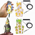 Magnoloran bird diaper front view with banana pattern