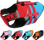 Kuoser Dog Life Jacket with Reflective Strips, High Visibility Dogs Swim Vest with Rescue Handle, Adjustable Dog Life Vest for Swimming, Boating, Pool & Beach, Doggy Lifejacket Small Medium Large Dogs - Image 12