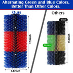 Livestock scratching brush nylon bristles detail