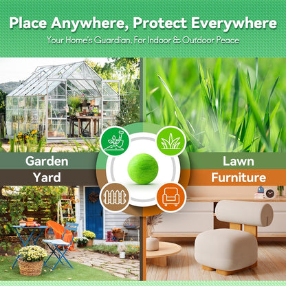 Non toxic pet deterrent balls for yard and lawn protection