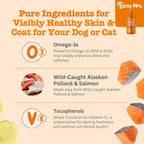 Nutrient rich dog food topper for joint and coat health