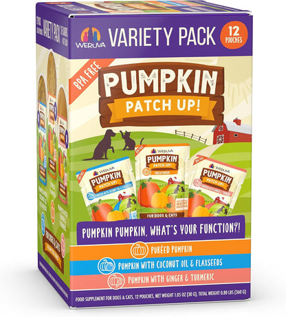 Weruva Pumpkin Patch Up!, Pumpkin Puree Pet Food Supplement for Dogs & Cats, 2.80oz Pouch (Pack of 12) - Image 13