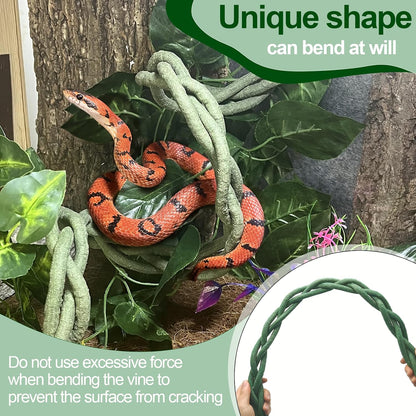 Installation components including suction cups and cable ties for reptile vines